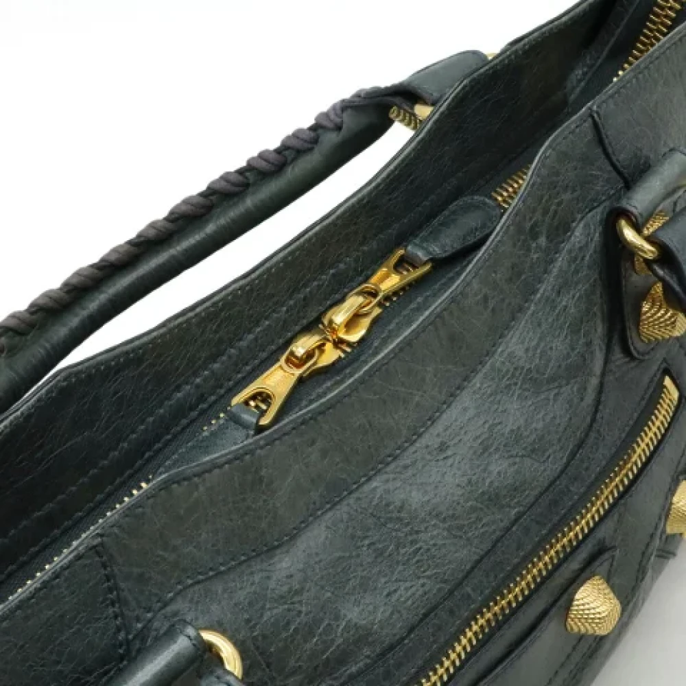 Balenciaga Vintage Pre-owned Leather handbags Green Dames