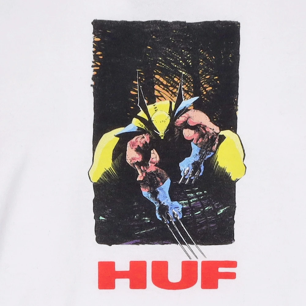 HUF Wolverine Tee X Marvel Wit White Heren