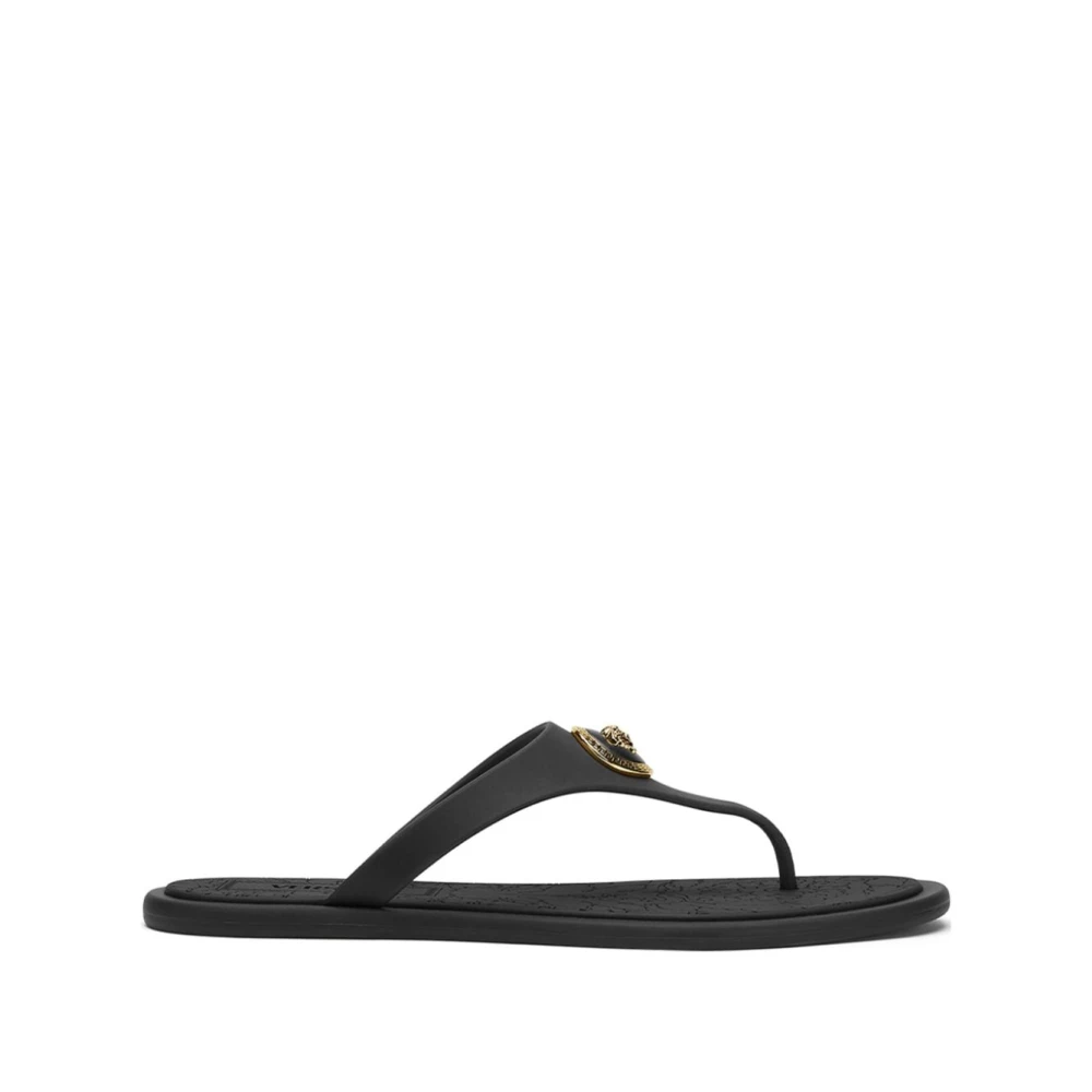 Versace Women's Black Medusa Head Sandals - Flip Flops - 3 Uk - Shoes