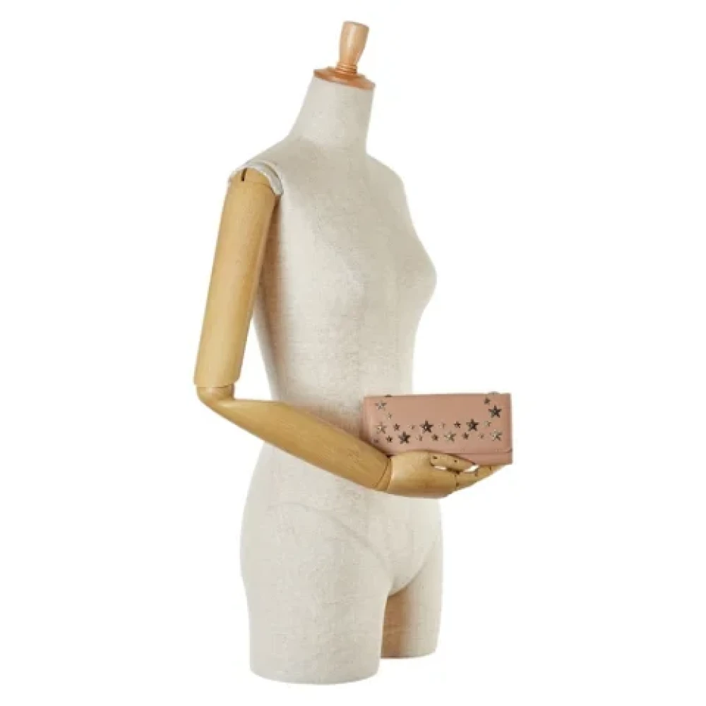 Jimmy Choo Pre-owned Leather wallets Beige Dames