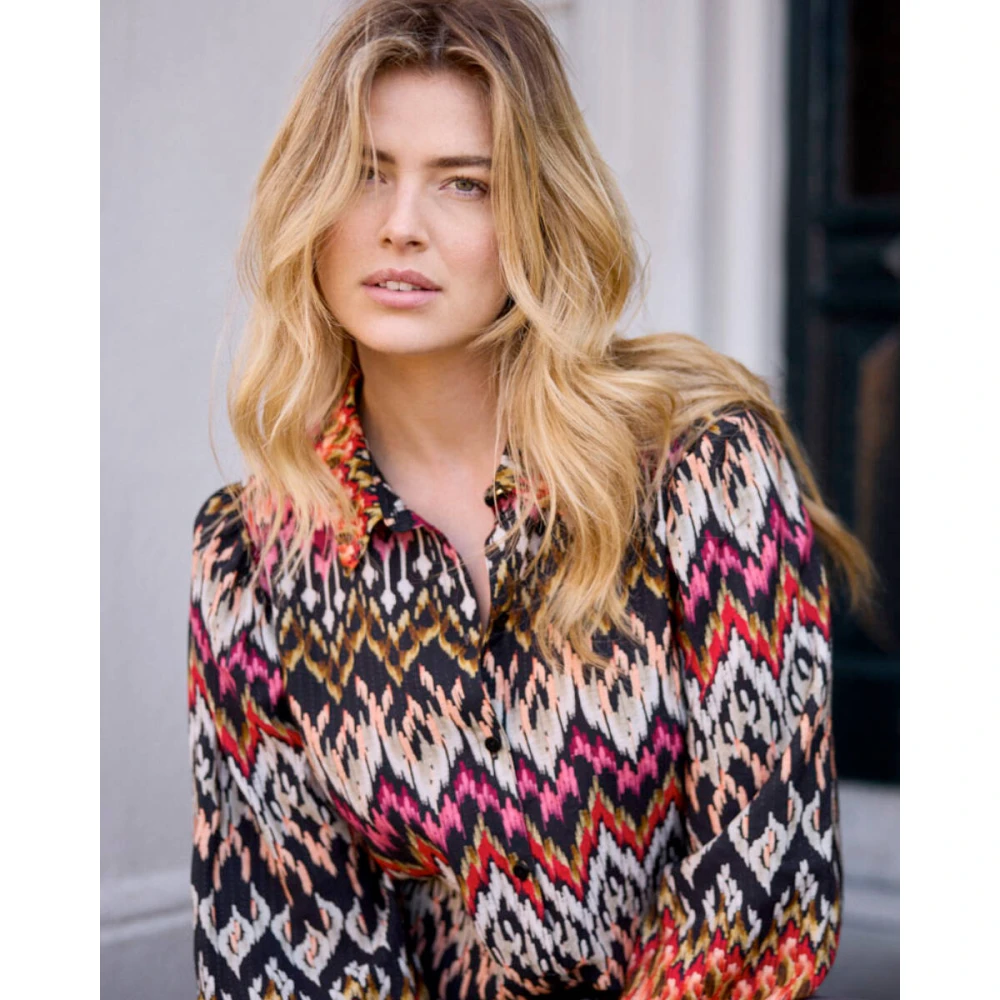 Tramontana Winter Festival Blouse Lange Mouw Multicolor Dames