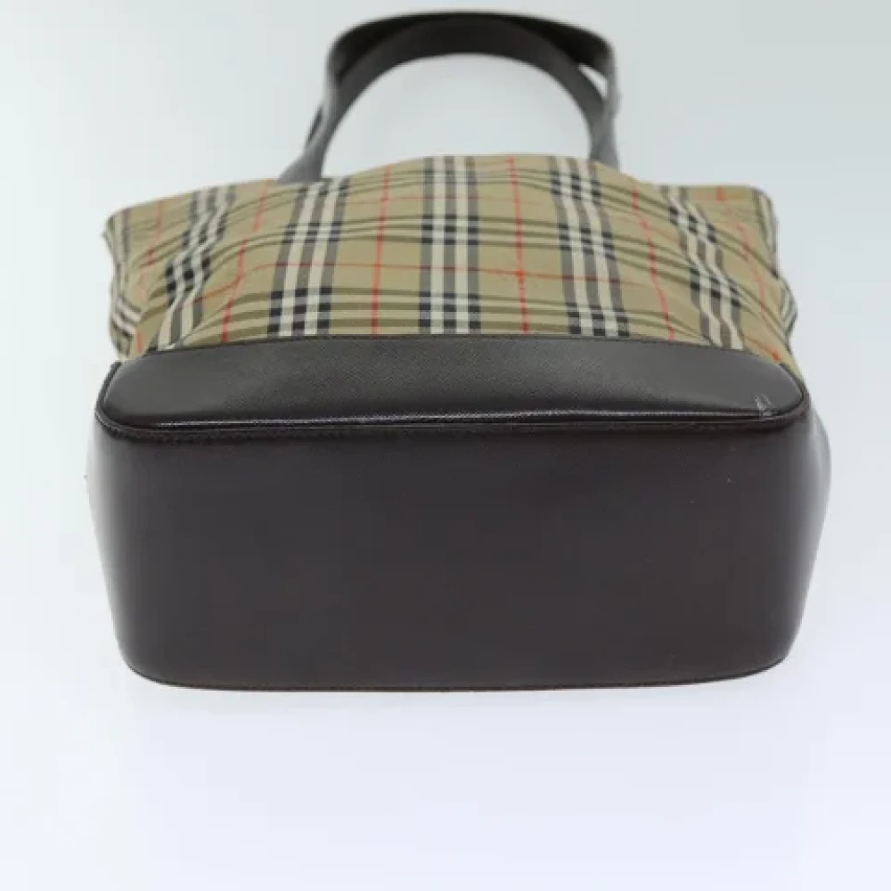 Burberry Vintage Pre-owned Canvas shoulder-bags Beige Dames