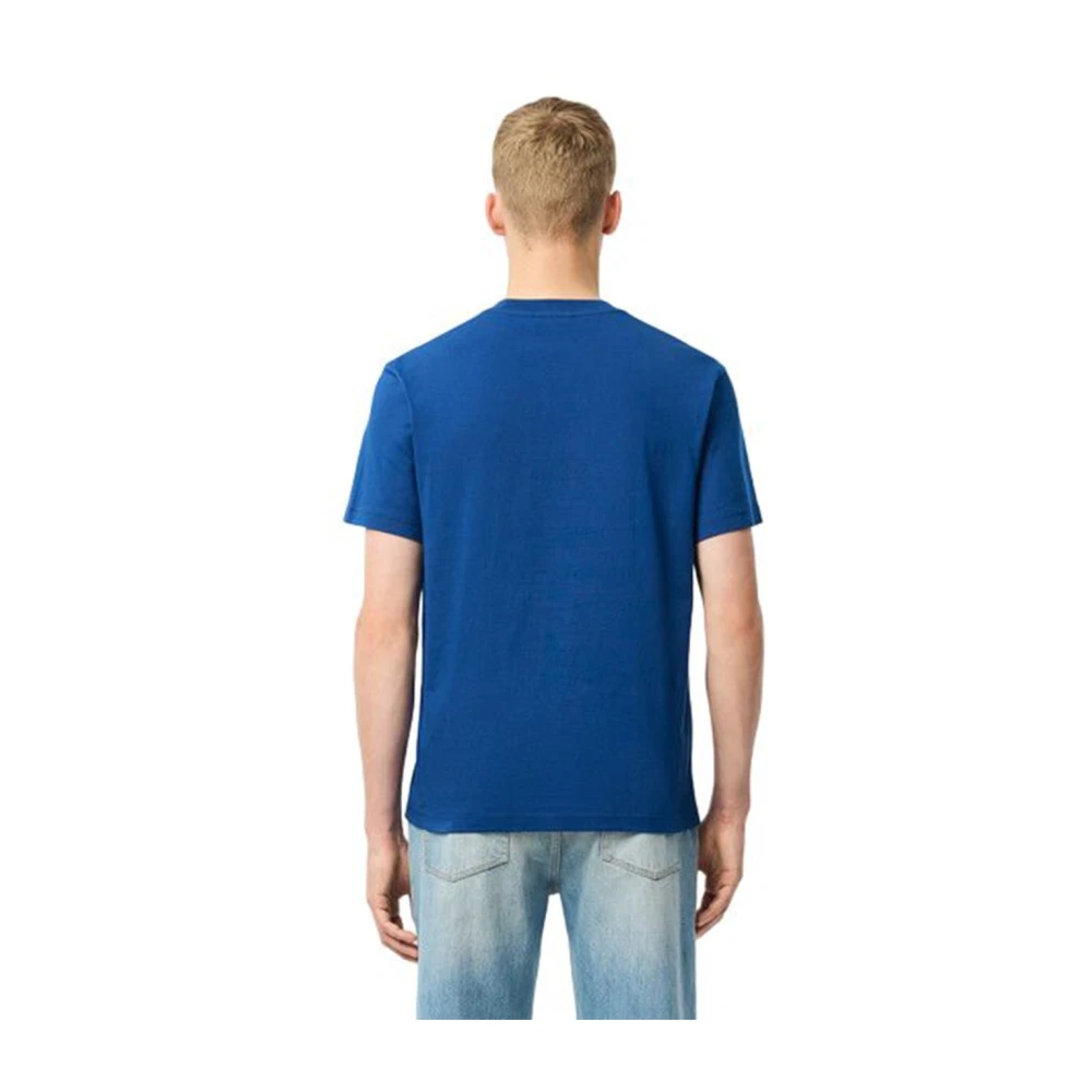 Lacoste Blauw Katoenen Heren T-shirt Blue Heren