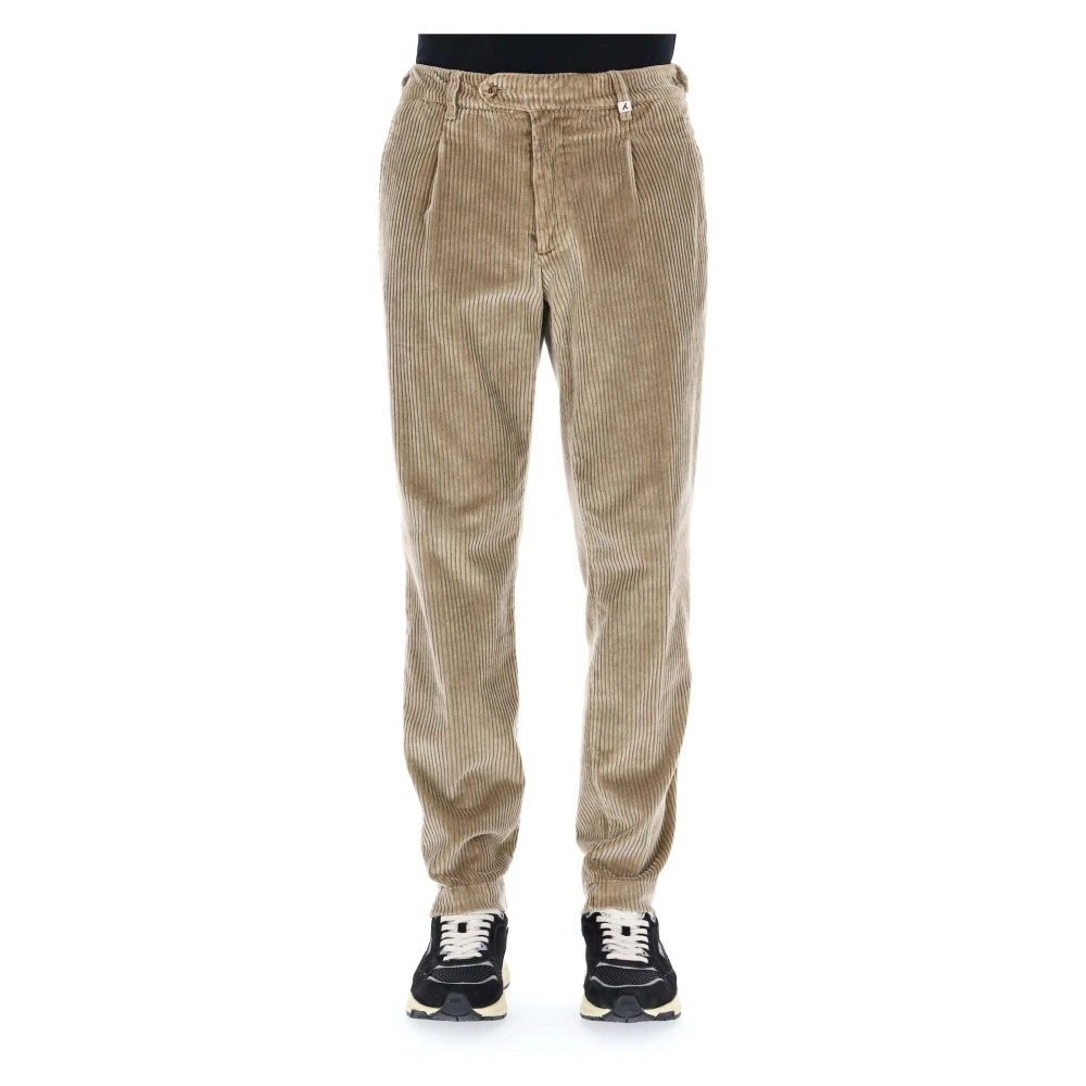 Myths Men's Beige Ares-P Straight Trousers