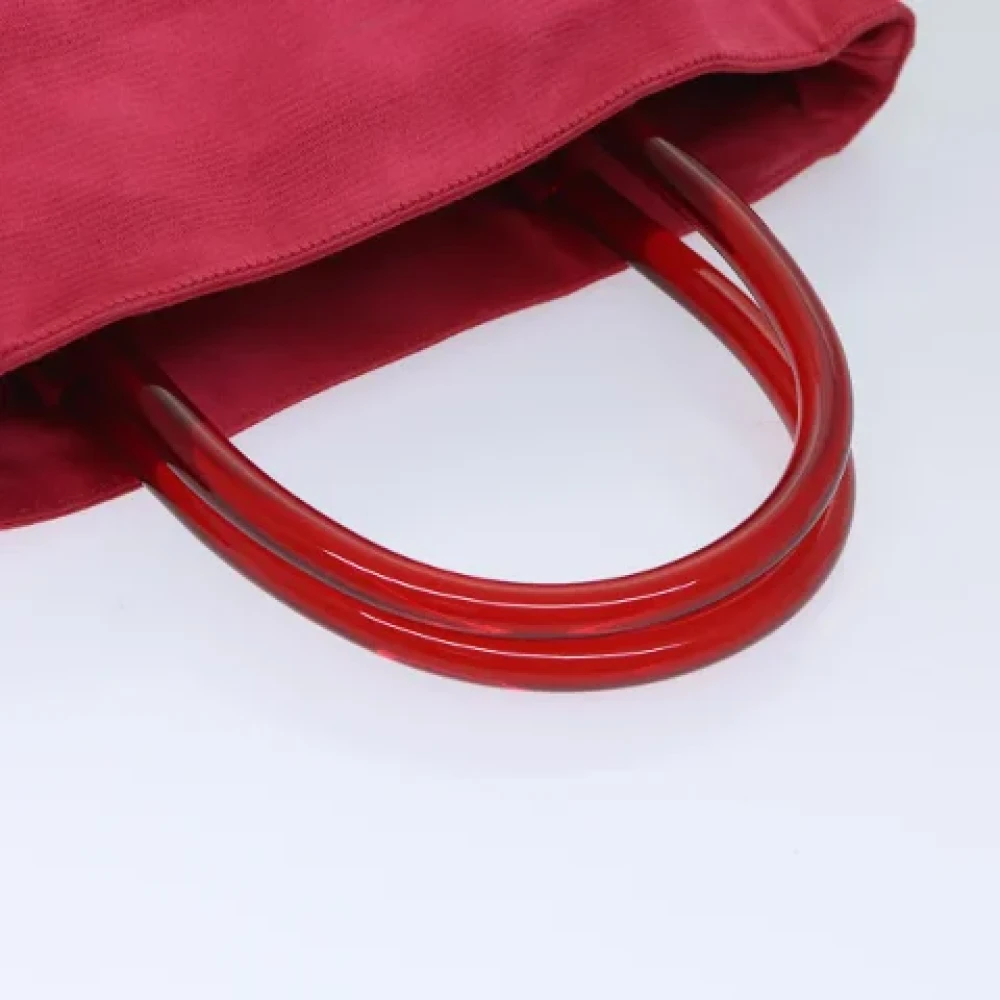 Prada Vintage Pre-owned Satin handbags Red Dames