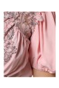 robe-midi-en-soie-rose-avec-dentelle