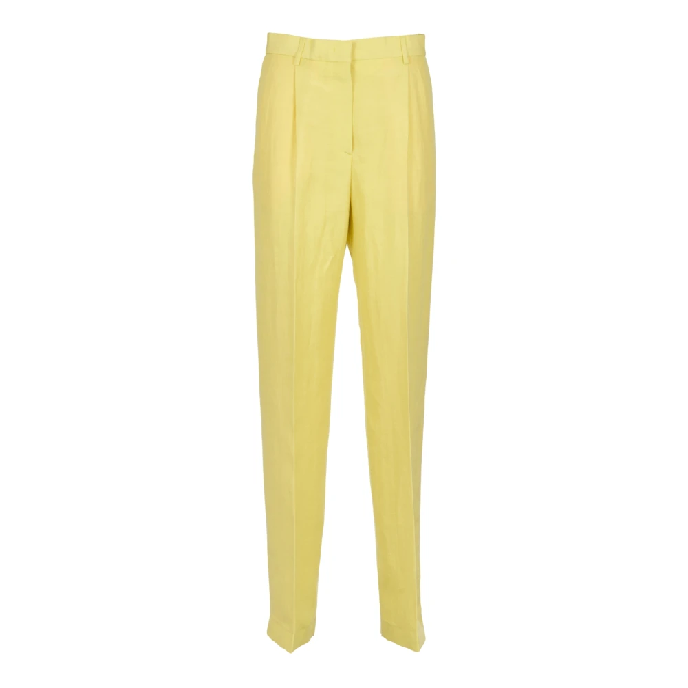 Msgm Gula Straight Leg Byxor Yellow, Dam