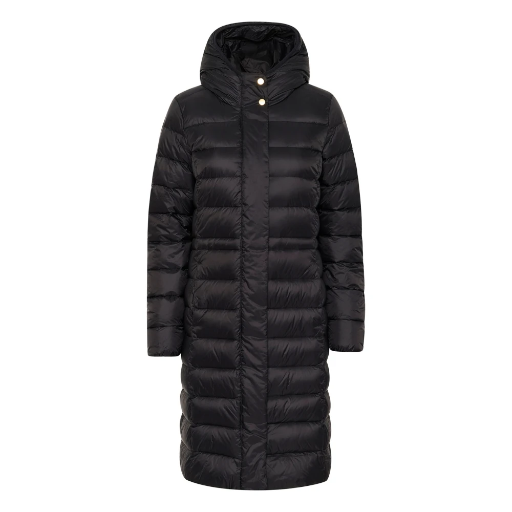 Part Two Women's Black Parkas, L, Quilted Puffer Jacket With Hood