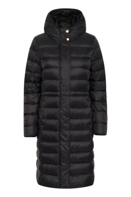 Quiltad Pufferjacka med Huva