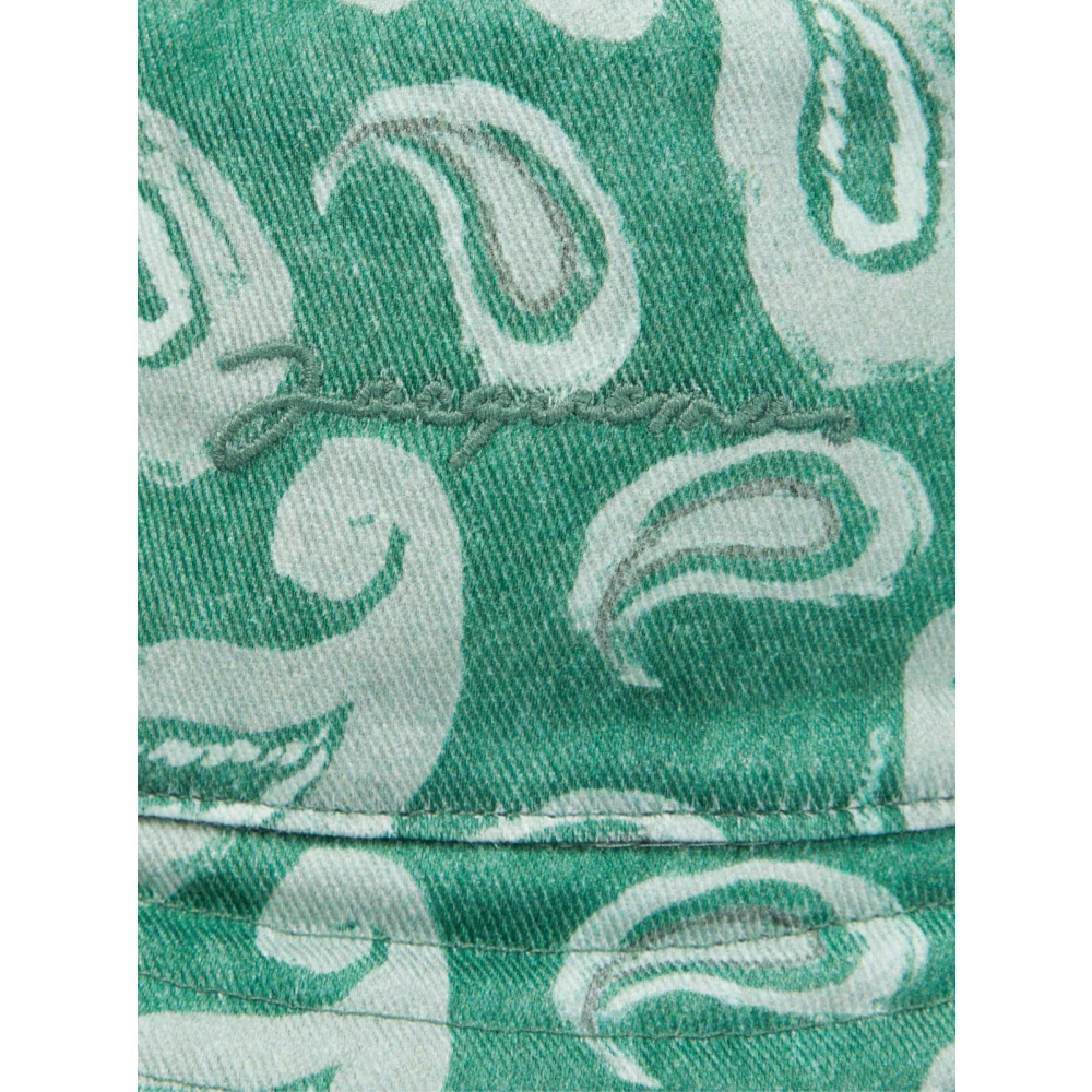 Jacquemus Paisley Print Pop Bucket Hat Green Dames