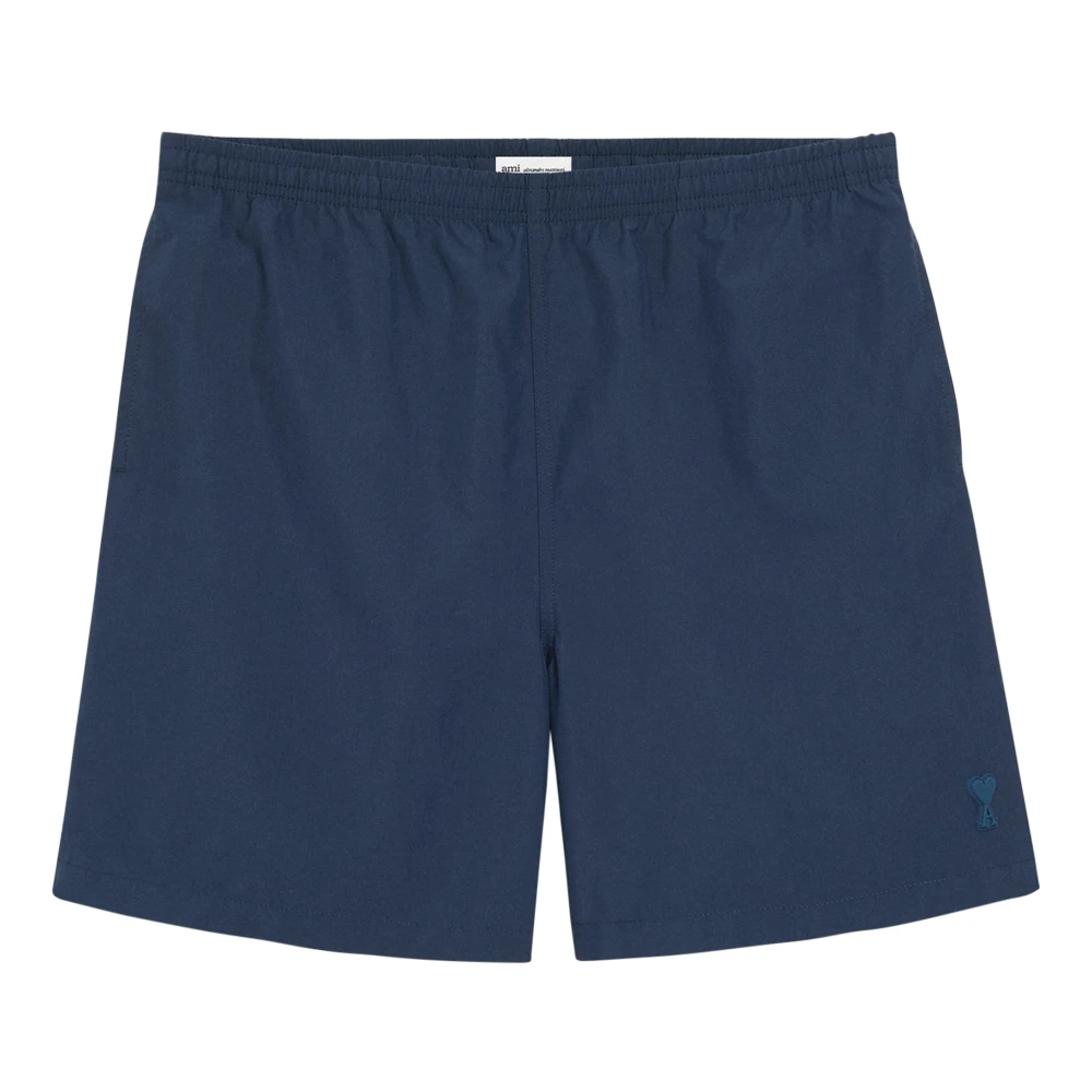 Ami Paris Uomo Blu Costumi Da Bagno, S, New,