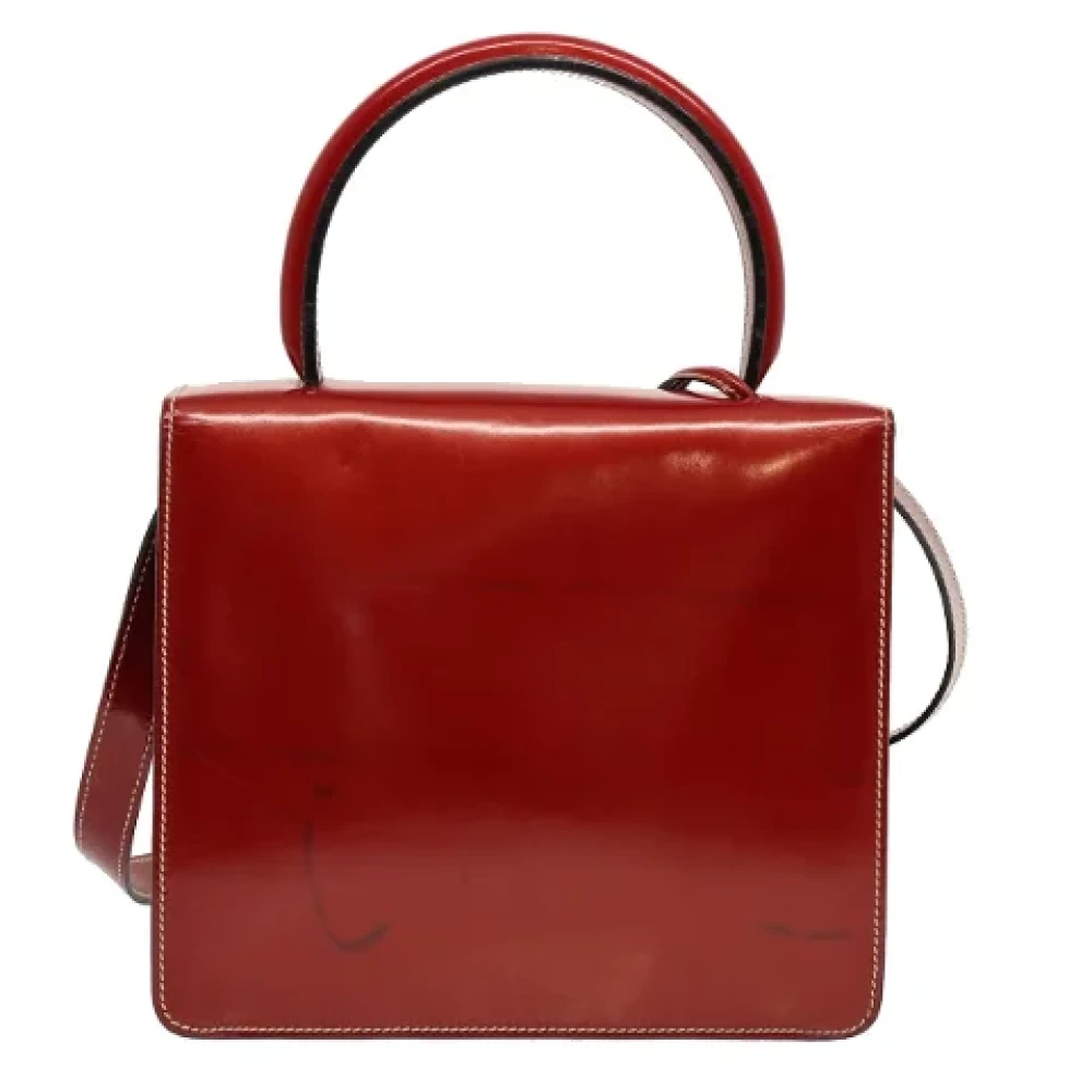 Loewe Pre-owned Leather handbags Red Dames