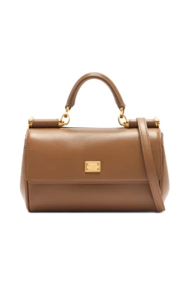 Borsa tote con placca logo