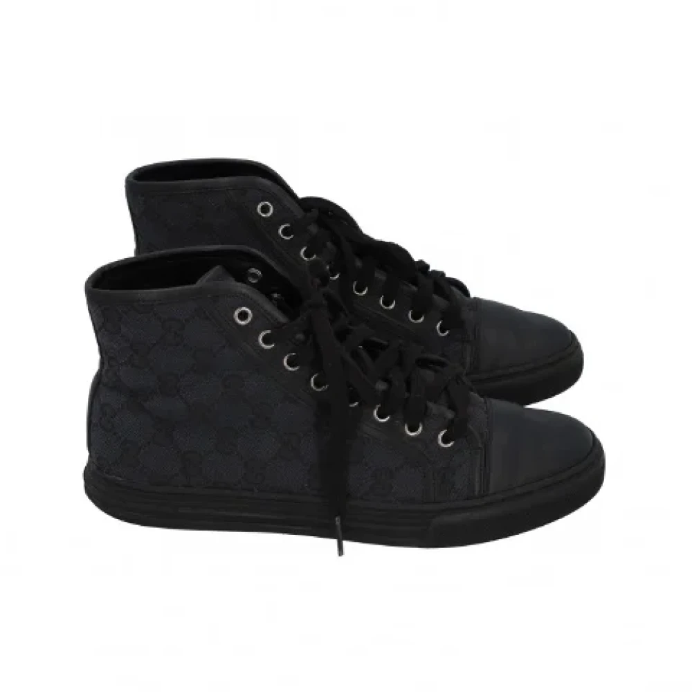 Gucci Vintage Pre-owned Canvas sneakers Black Dames