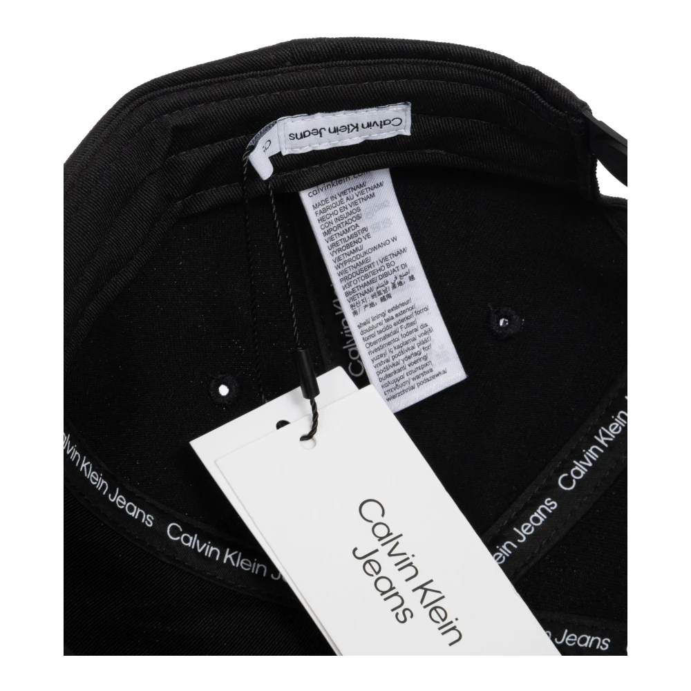 Calvin Klein Jeans Verstelbare Effen Logo Pet Black Heren