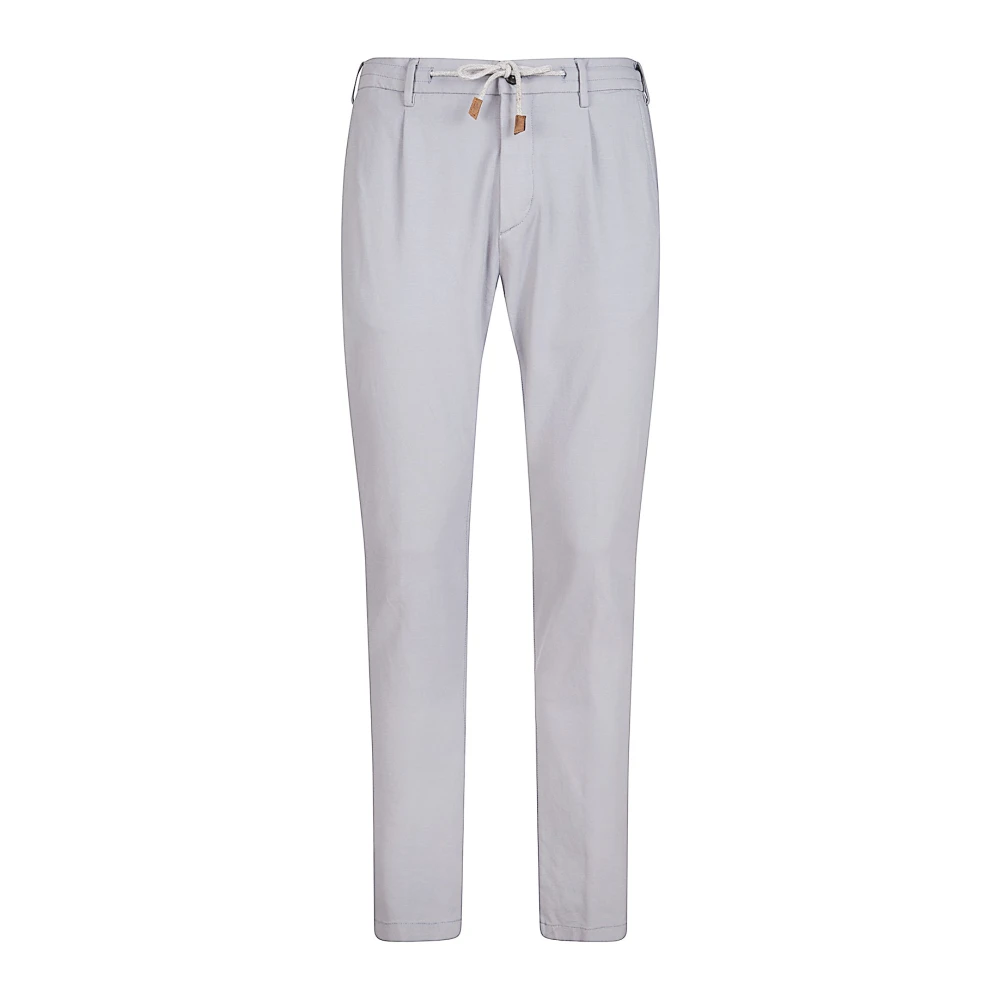 Eleventy Men's Blue Comfort Cotton Jogger Trousers W36