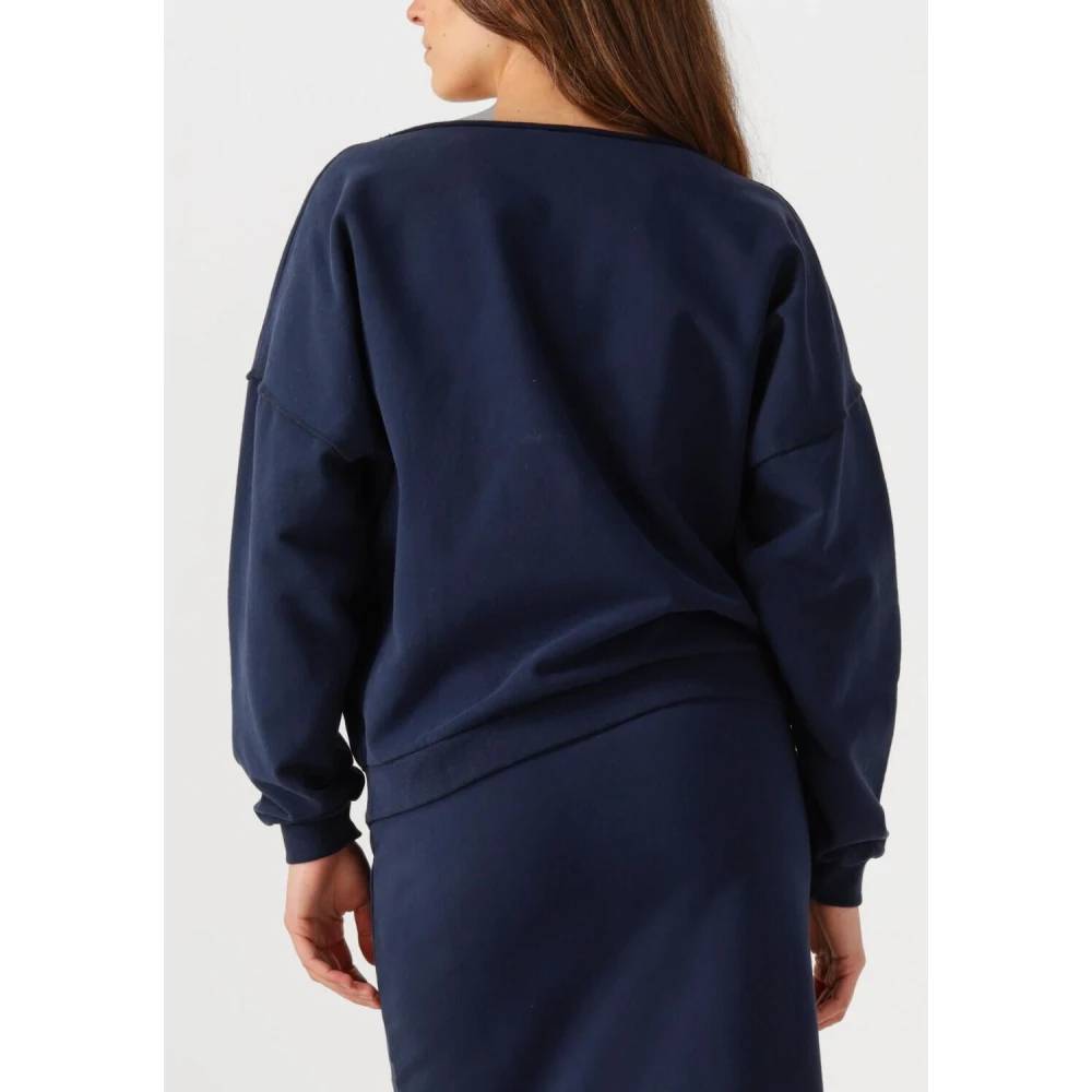 Penn&Ink N.Y Blauwe Sweater Print Casual Chic Blue Dames