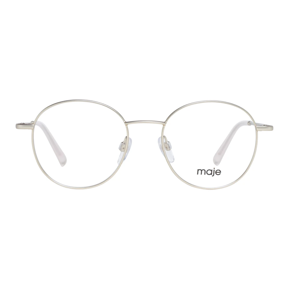Maje Gouden Dames Optische Brillen Ronde Stijl Yellow Dames
