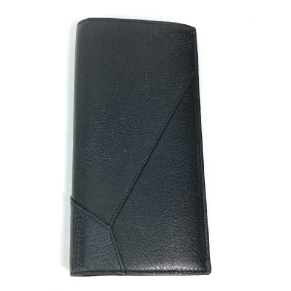Loewe Pre-owned Leather wallets Black Heren
