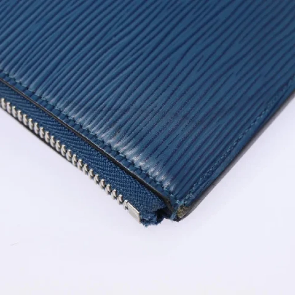 Louis Vuitton Vintage Pre-owned Leather clutches Blue Dames