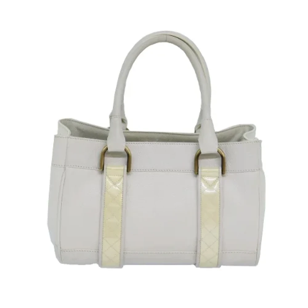 Burberry Vintage Pre-owned Leather handbags White Dames