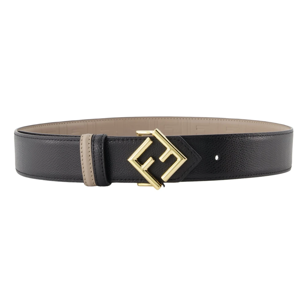 Fendi Women's Black Belts, 85 Cm, Ff Diamonds Belt
