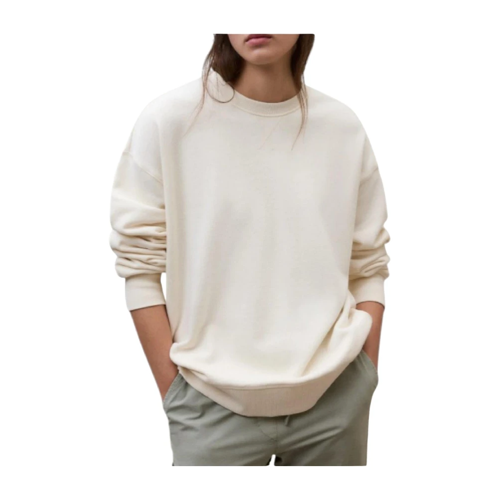 Ecoalf Women's Beige Crewneck Sweatshirt - Sweatshirts - Xs - Sweatshirts & Hoodies