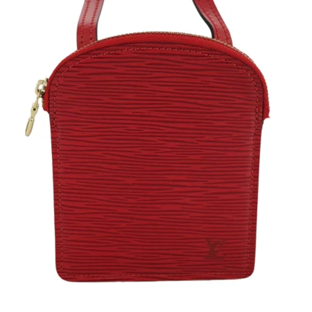Louis Vuitton Vintage Pre-owned Leather pouches Red Dames