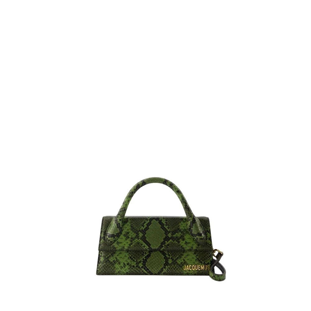 Jacquemus Groene Leren Crossbody Tas Green Dames