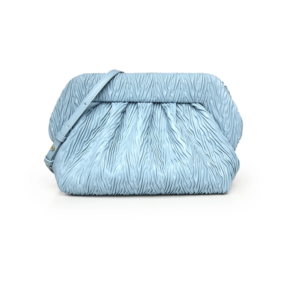 Themoirè Women's Blue Clutches, One Size, Bios Arricciato Apple