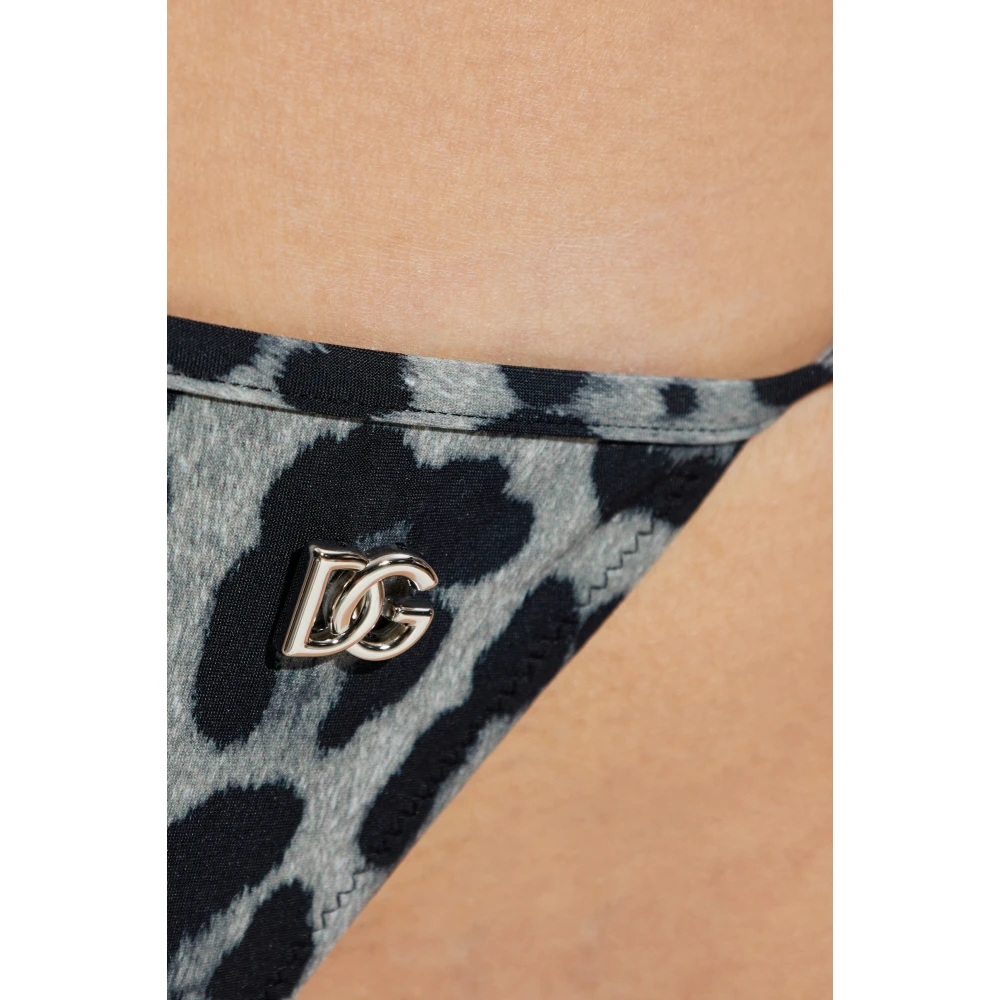 Dolce & Gabbana Tweedelig badpak met dierenprint Gray Dames