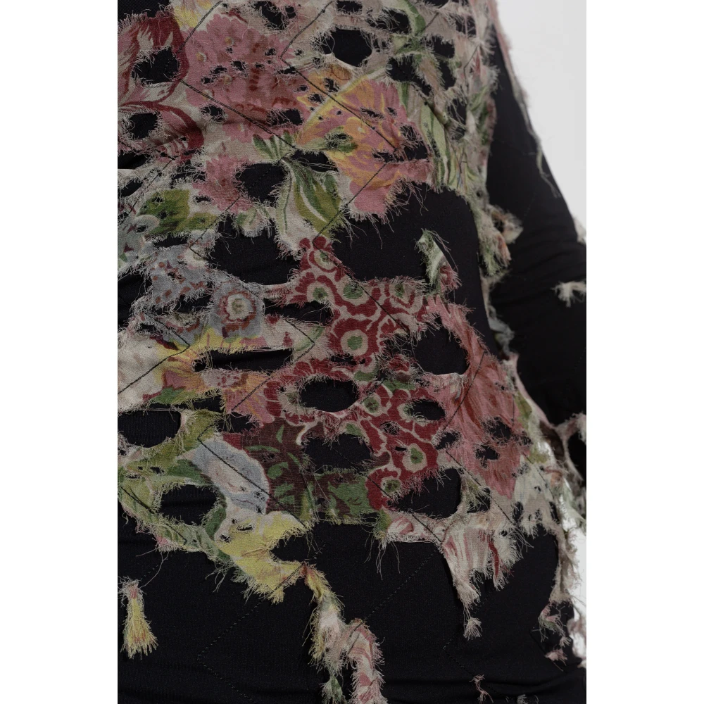 Diesel Jurk met ruwe afwerking D-Floci A17033 Multicolor Dames