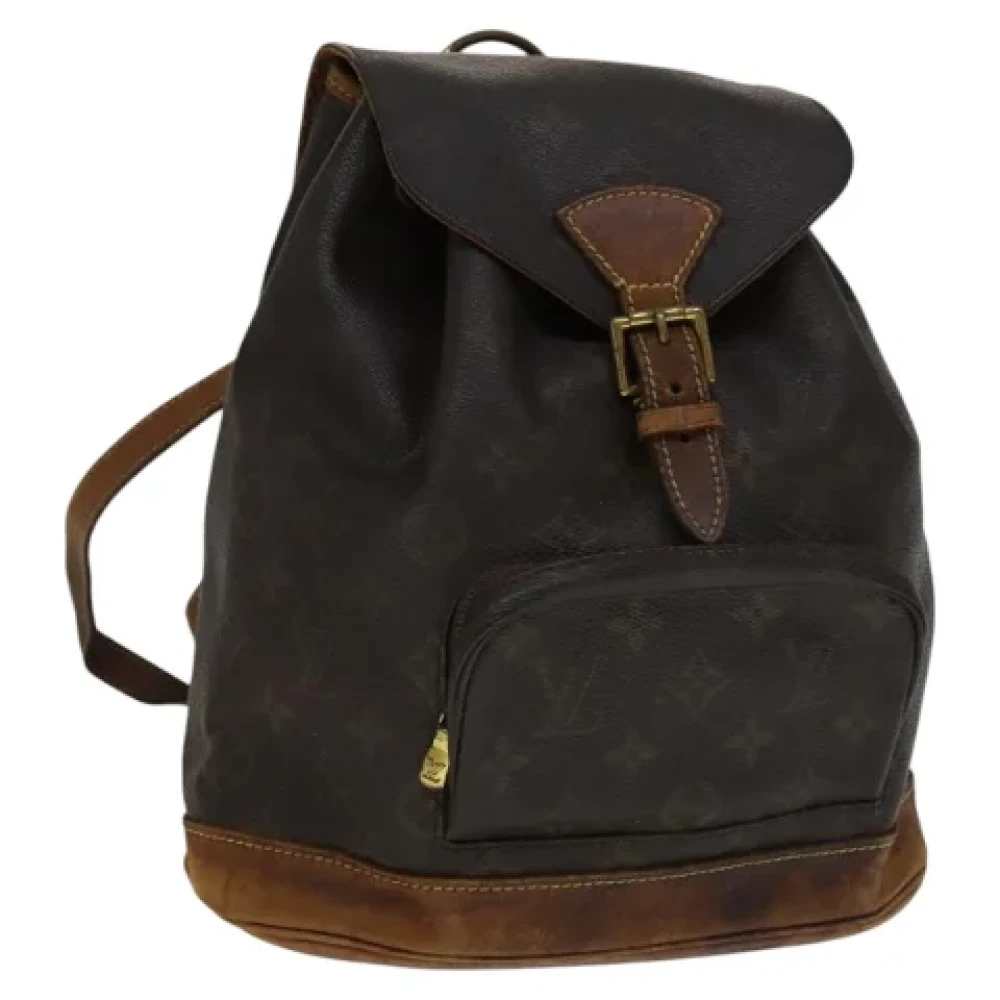 Louis Vuitton Vintage Pre-owned Canvas backpacks Brown Dames