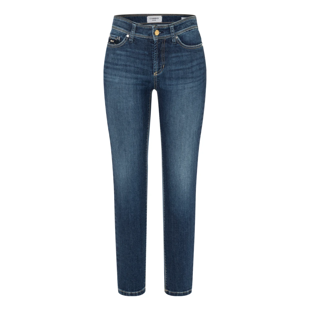 CAMBIO Sophisticated Dark Used Piper Korte Jeans Blue Dames