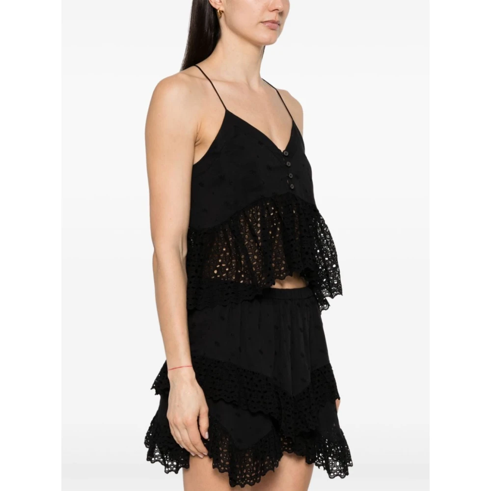Isabel Marant Étoile Zwarte Top voor Vrouwen Black Dames
