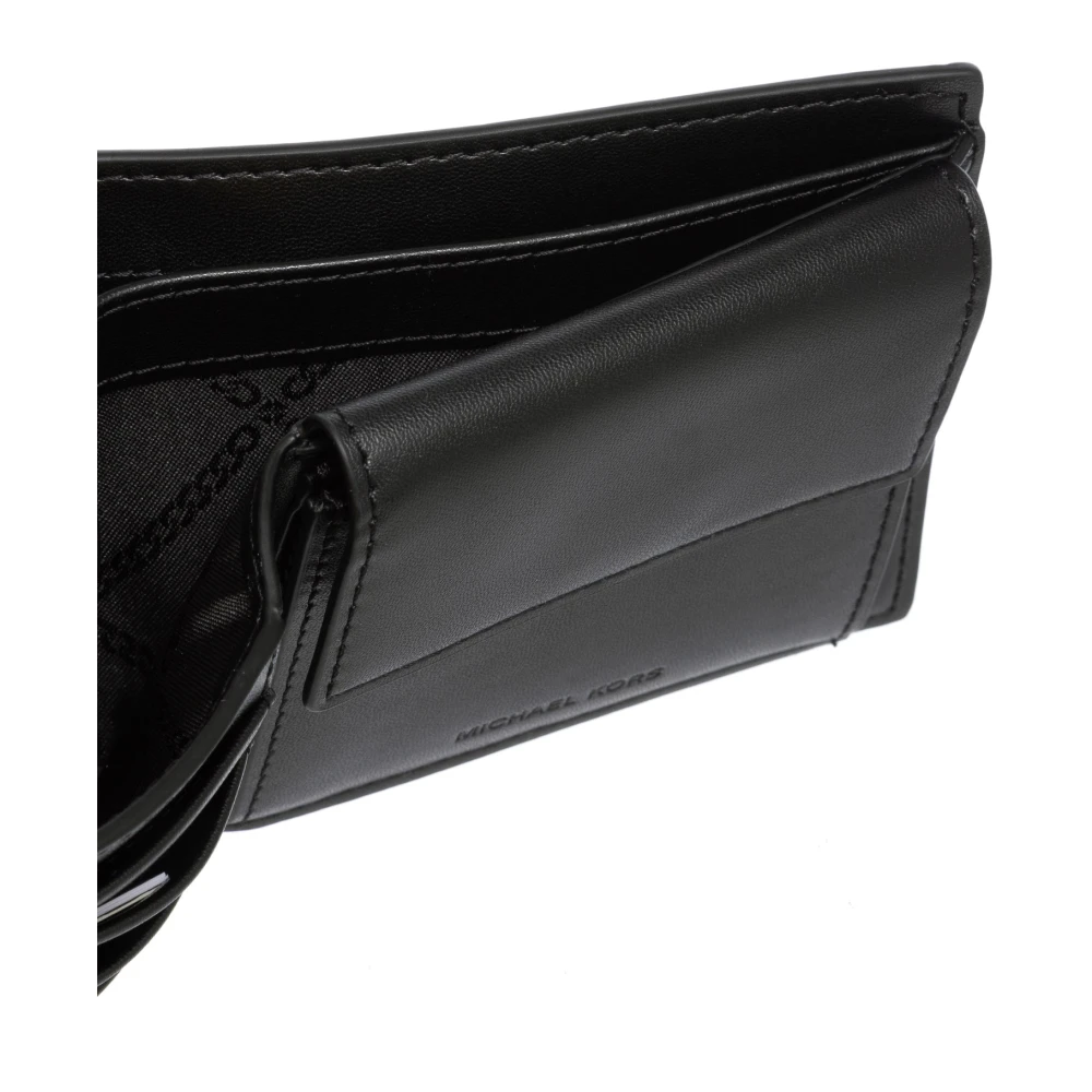 Michael Kors Klassieke Portemonnee met Logo en Kaartsleuven Black Heren
