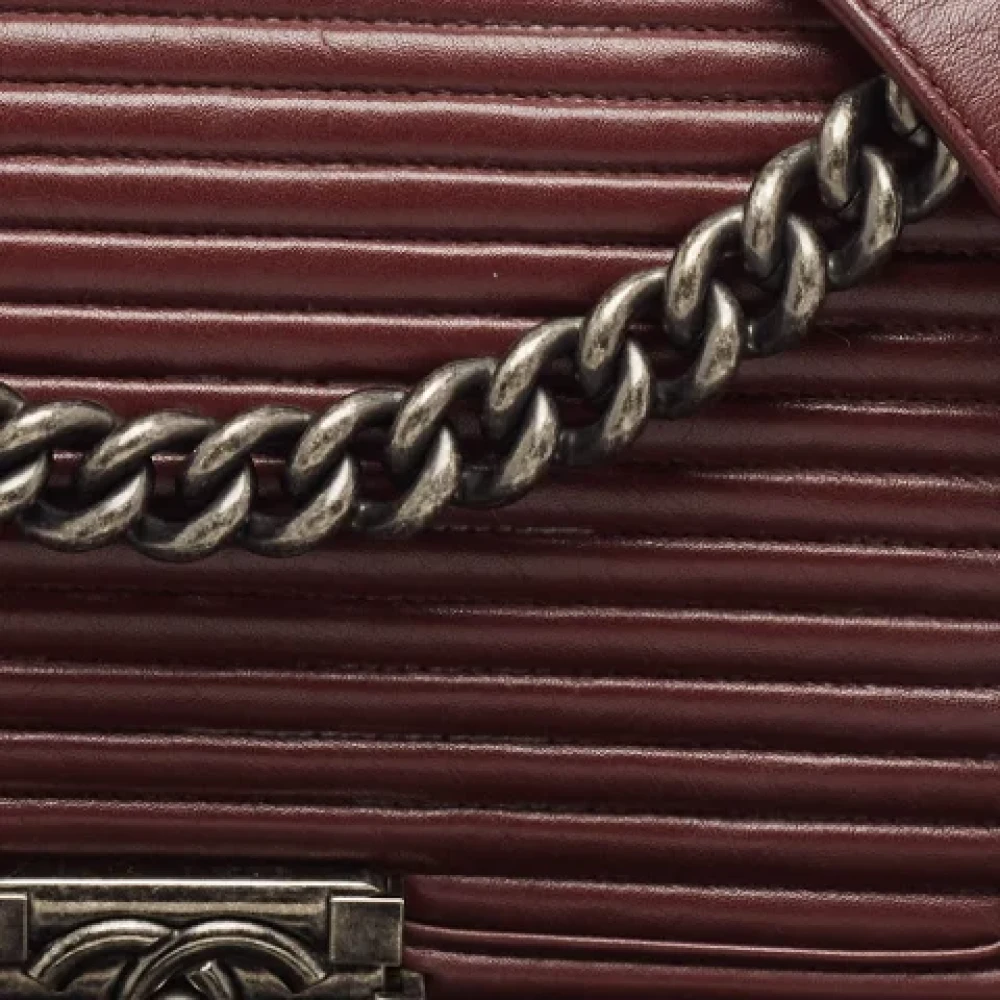 Chanel Vintage Pre-owned Leather chanel-bags Red Dames