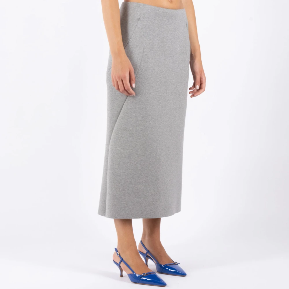 Dries Van Noten Grijze Rok Gemaakt in Portugal Gray Dames