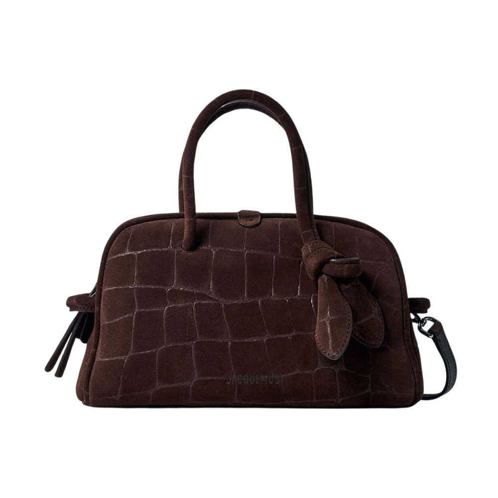 Jacquemus Krokodil-geprint Leren Handtas Brown Dames