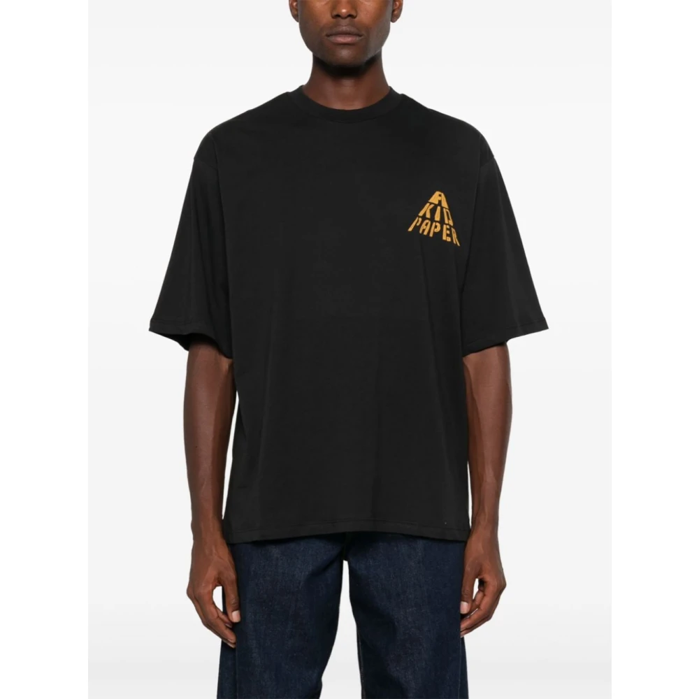 A Paper Kid Jersey T-shirt Unisex Zwart Black Heren