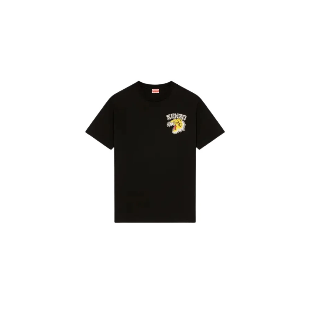 Kenzo Varsity Jungle T-Shirt Black Heren