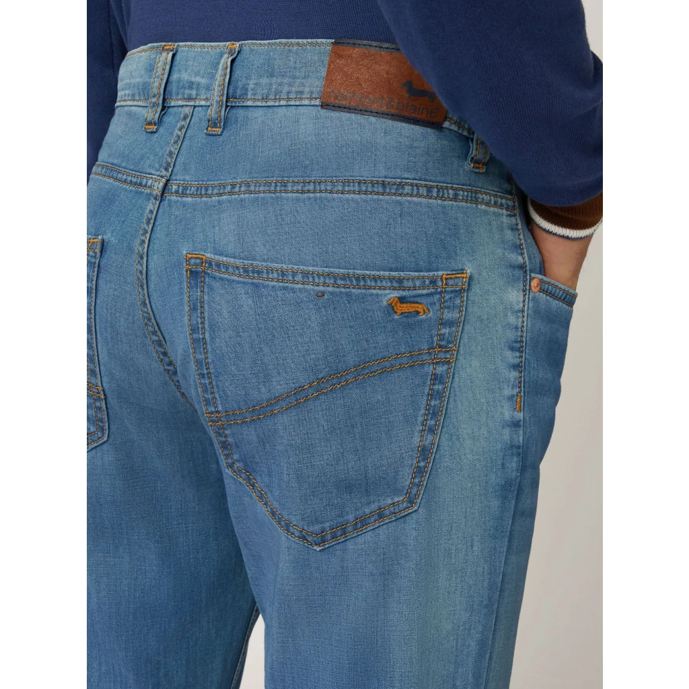 Harmont & Blaine Blauwe Denim Regular Jeans Blue Heren