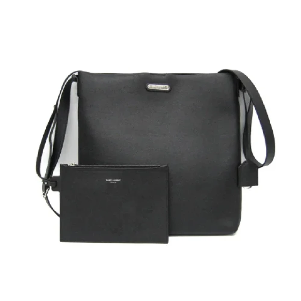 Yves Saint Laurent Vintage Pre-owned Leather shoulder-bags Black Dames