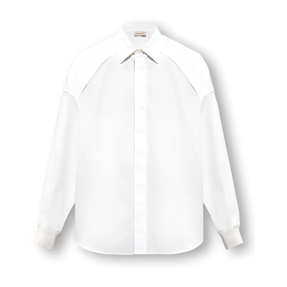 Alexander mcqueen Overhemd met verborgen knoopsluiting White Heren