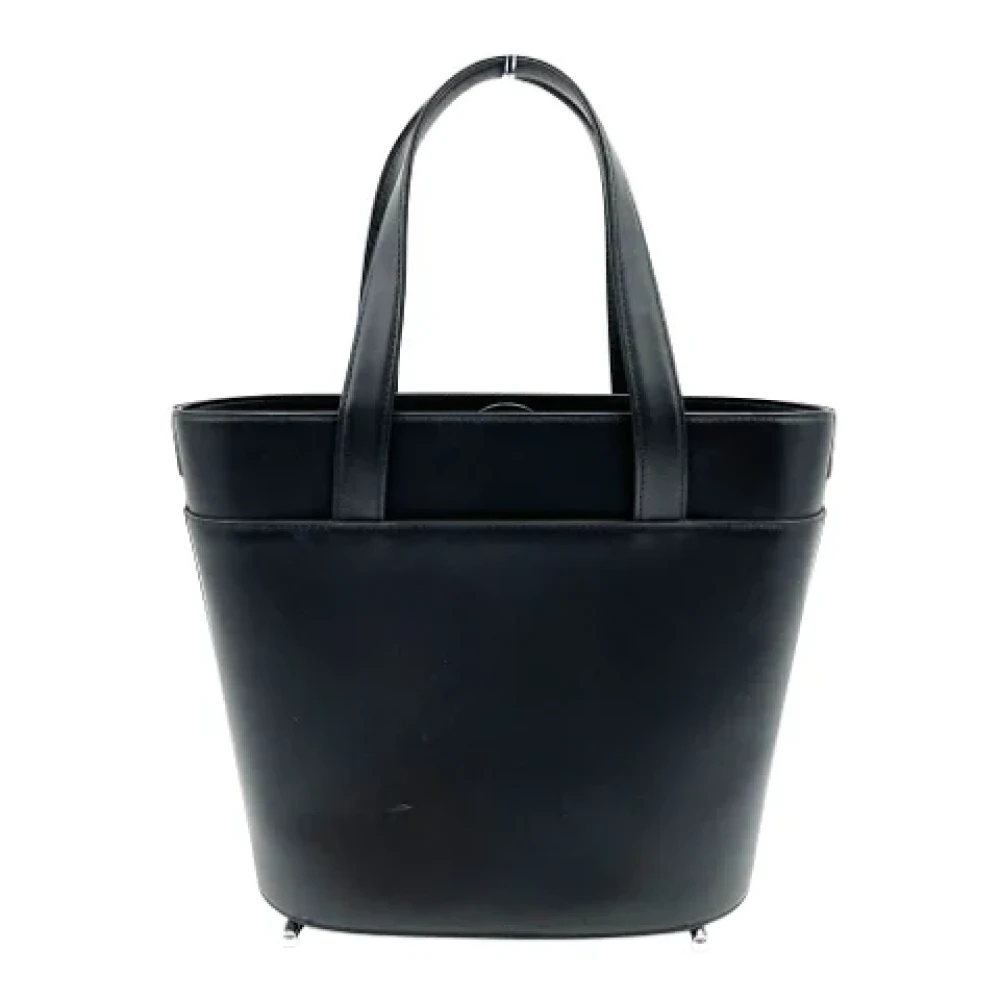 Burberry Vintage Pre-owned Leather totes Black Dames