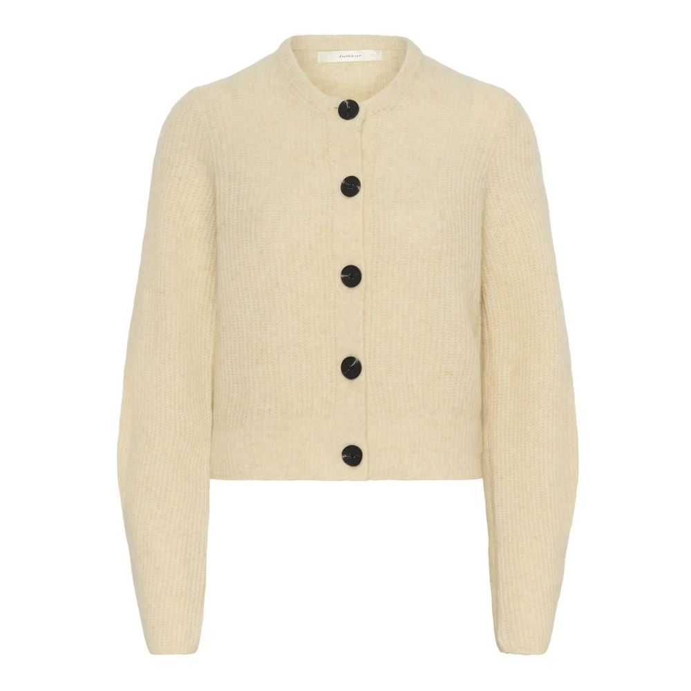 Inwear Women's Beige Niasiw Cardigan - Cardigans - L - Knitwear