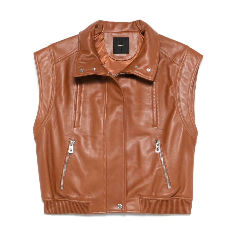 Pinko Bruin Gebreide Kleding Ss25 Brown Dames