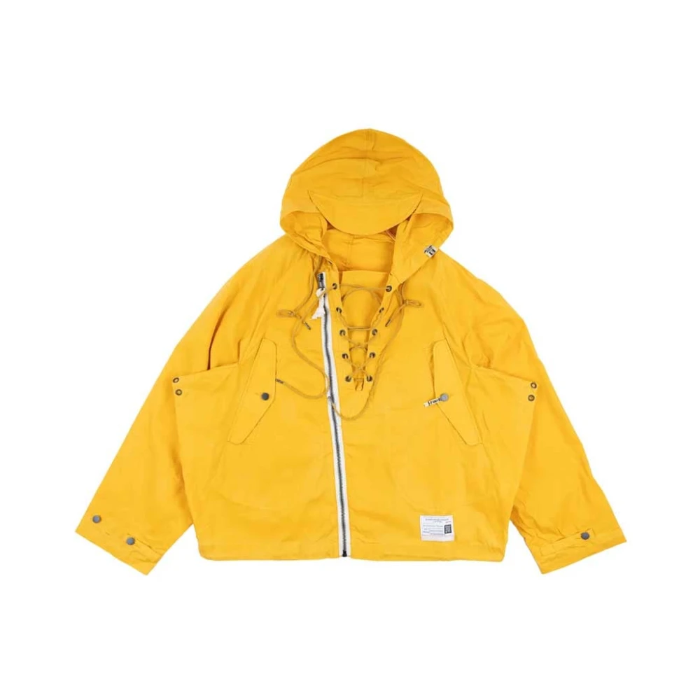 Mihara Yasuhiro Gele Windbreaker Anorak Blouson Jas Yellow Heren