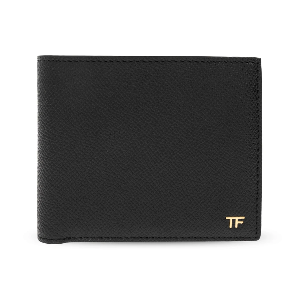 Tom Ford Men's Black Wallets & Cardholders, One Size, Small Grain Leather Bifold Wallet