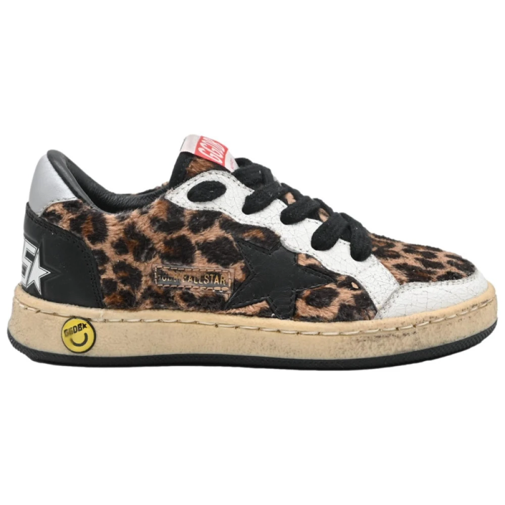 Golden Goose Leopard Ball Star Sneakers Multicolor, Flicka